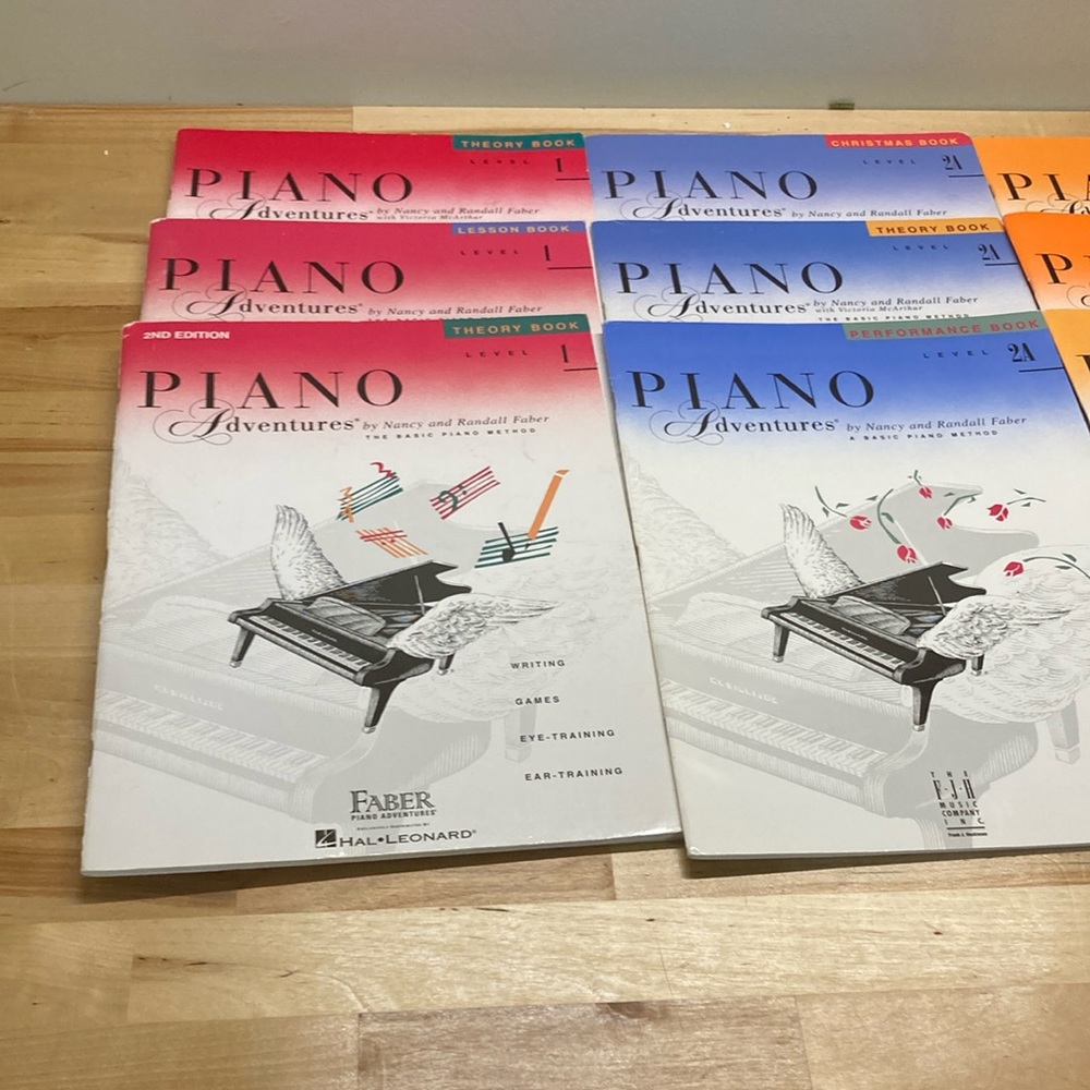 Large lot of Piano Adventures Books